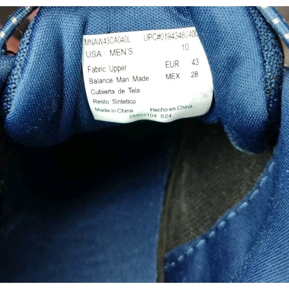 Athletic Works Men's Navy Low-Top Slip-on Memory Foam Size‎ 10